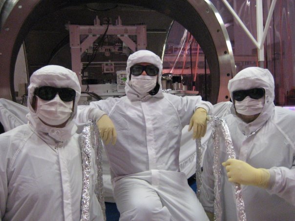 Jericho Cain at the Hanford LIGO interferometer facility